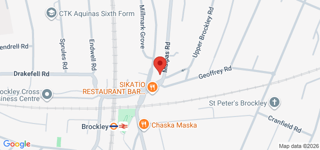 Map showing Palungo in London